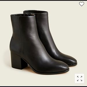 J.Crew Sadie stacked-heel ankle boots in leather